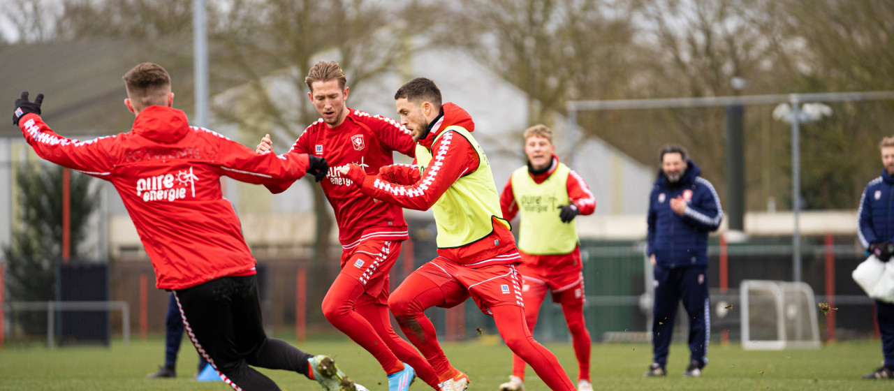 Afsluitende training richting thuisduel met Vitesse