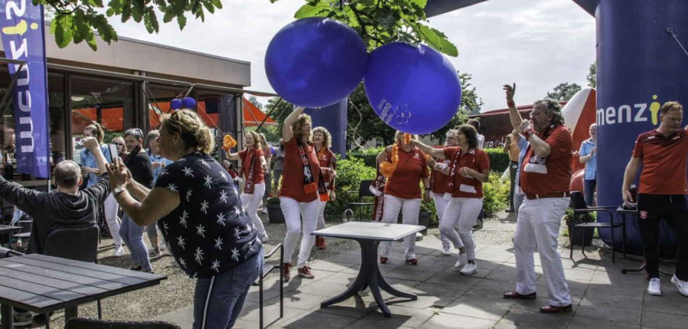 Balkon Beweegdag bij de Stoevelaar in Goor