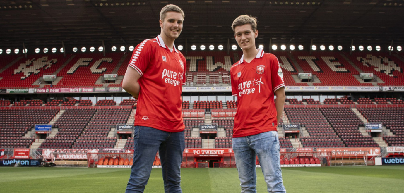 Brent Weerink en Milan Looper de eSporters van FC Twente 