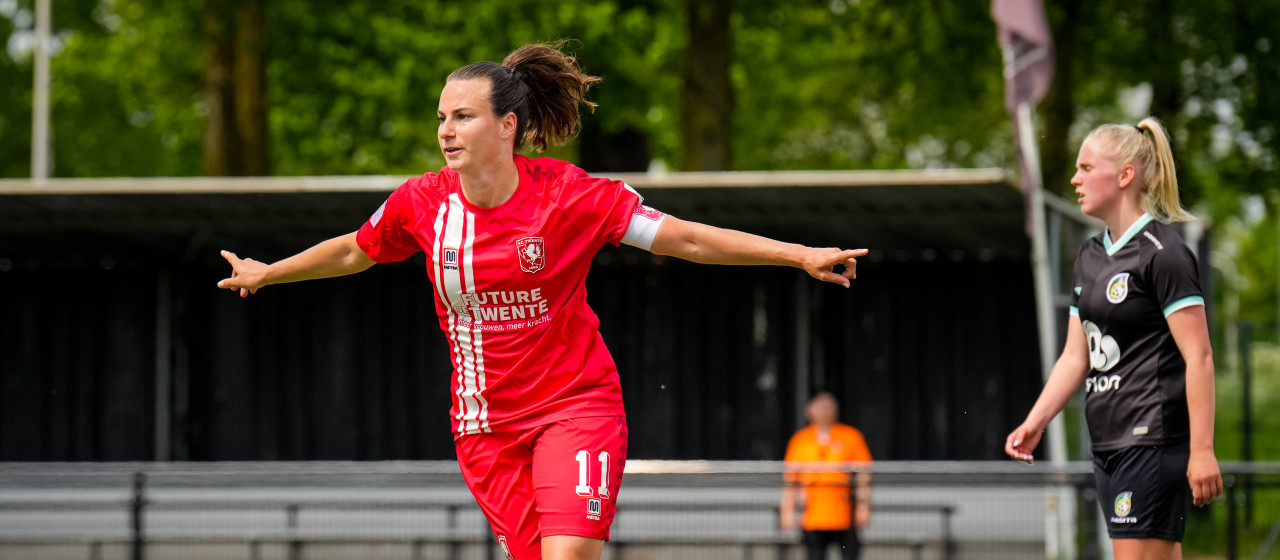 FC Twente Vrouwen wint eerste halve finale Eredivisie Cup van Fortuna Sittard