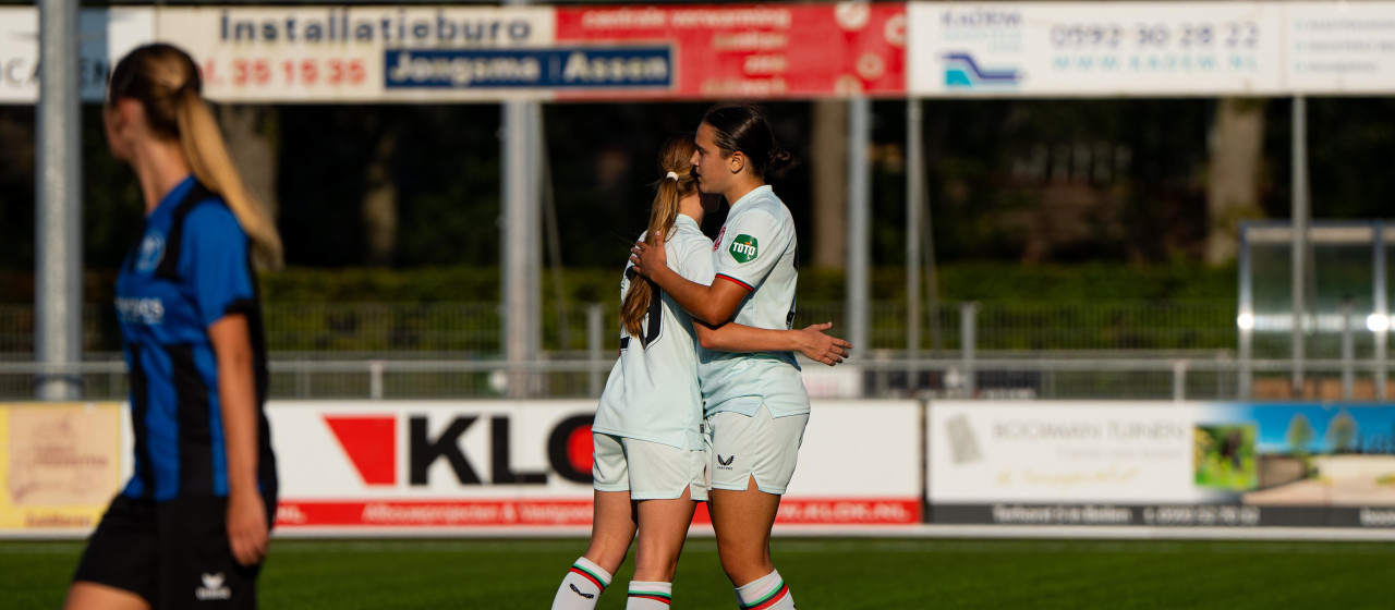 FC Twente Vrouwen wint laatste oefenduel van ACV Assen