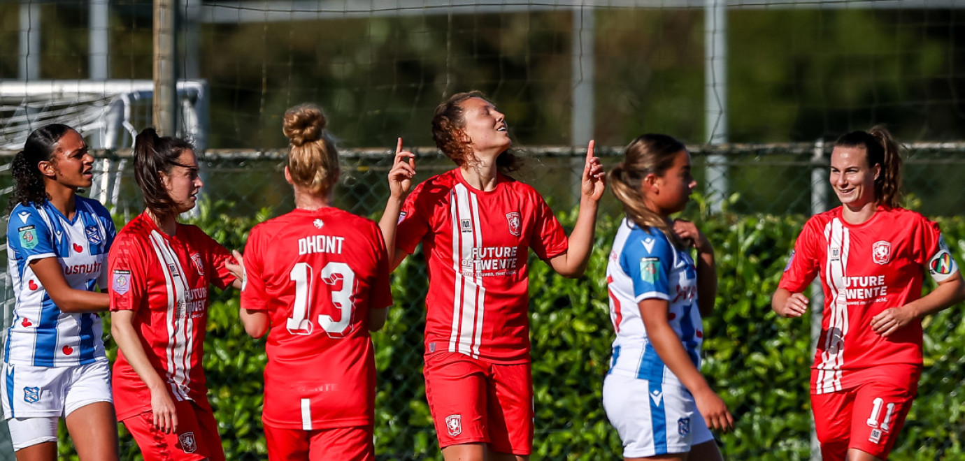 FC Twente Vrouwen wint met ruime cijfers van Heerenveen