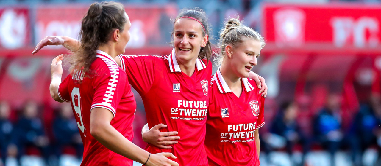 FC Twente Vrouwen wint met ruime cijfers 