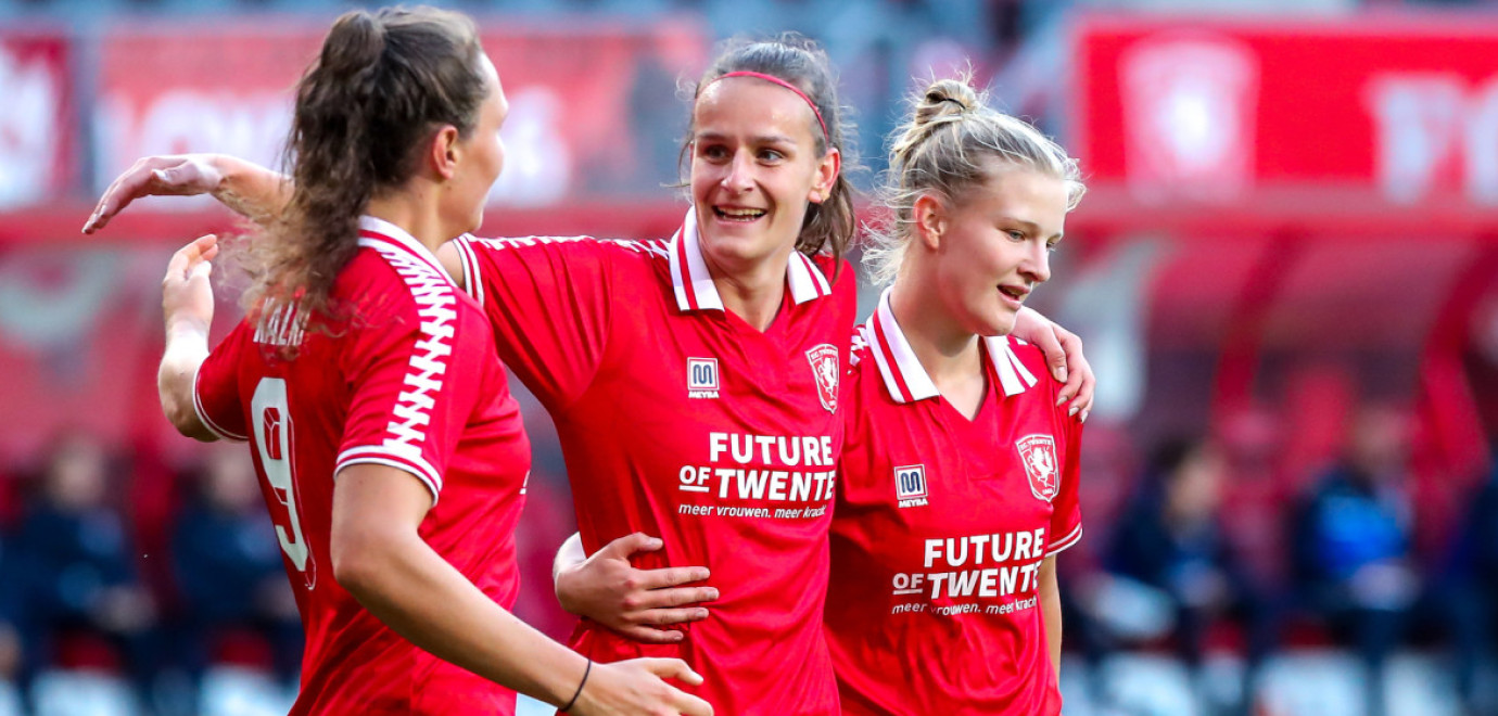 FC Twente Vrouwen wint met ruime cijfers 