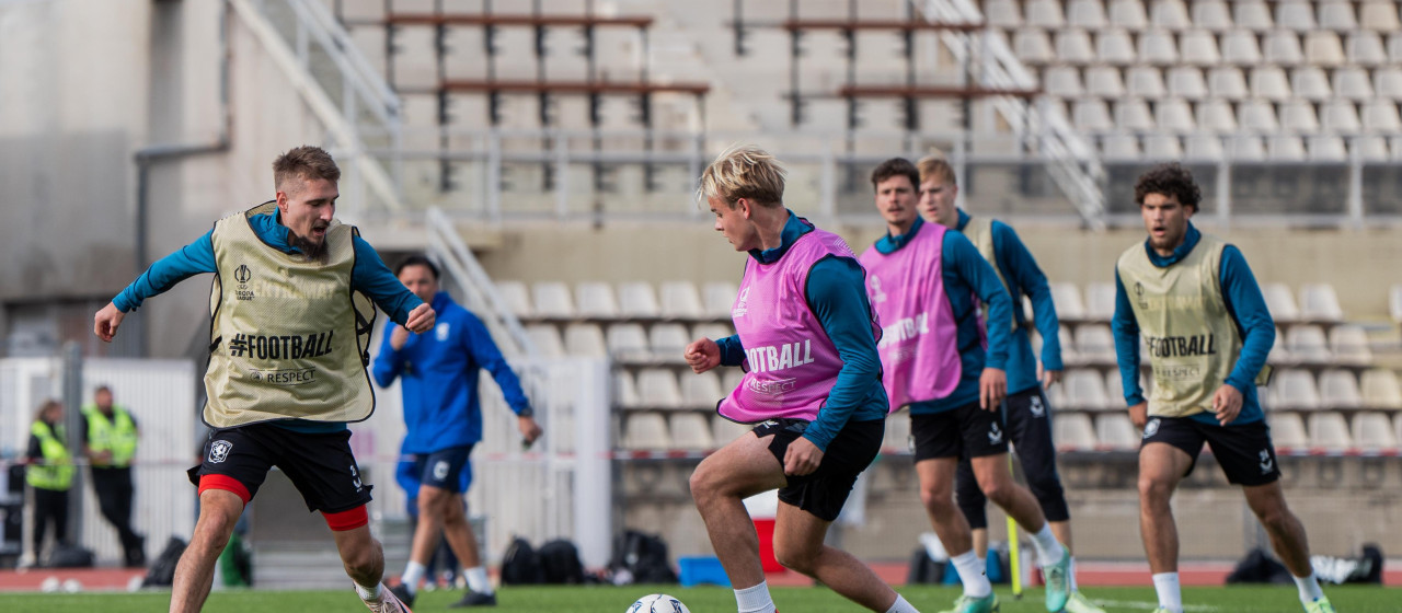 In Beeld | Ochtendtraining in Nice 