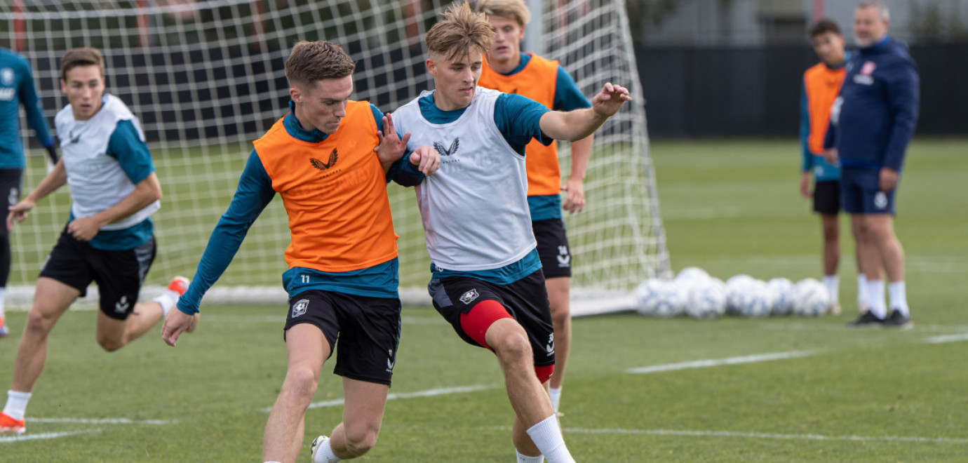 Training in aanloop naar duel met PEC Zwolle