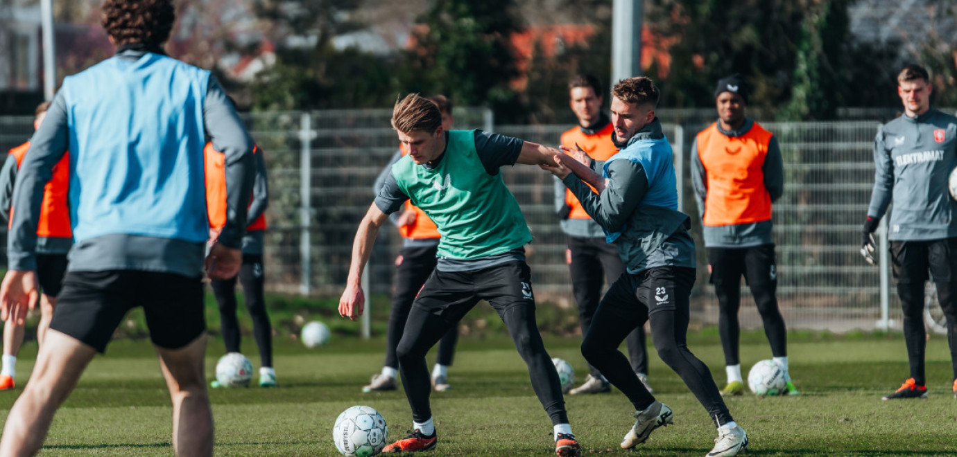 In beeld - Training richting thuisduel met Sparta 