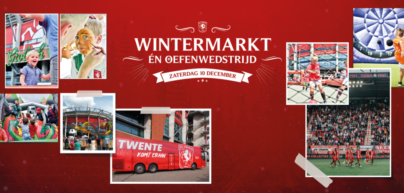 Zaterdag Wintermarkt en oefenduel in De Grolsch Veste 