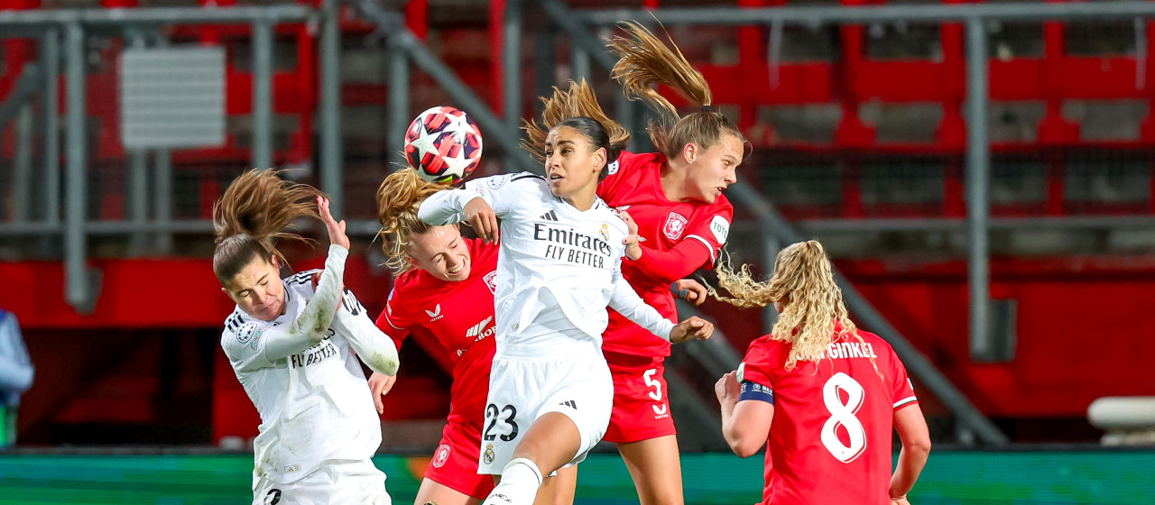 FC Twente Vrouwen verliest nipt van Real Madrid (2-3)