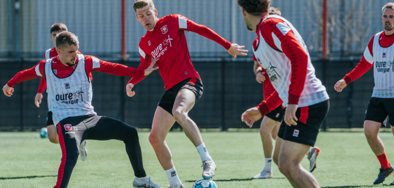 Training in aanloop naar uitduel met FC Utrecht