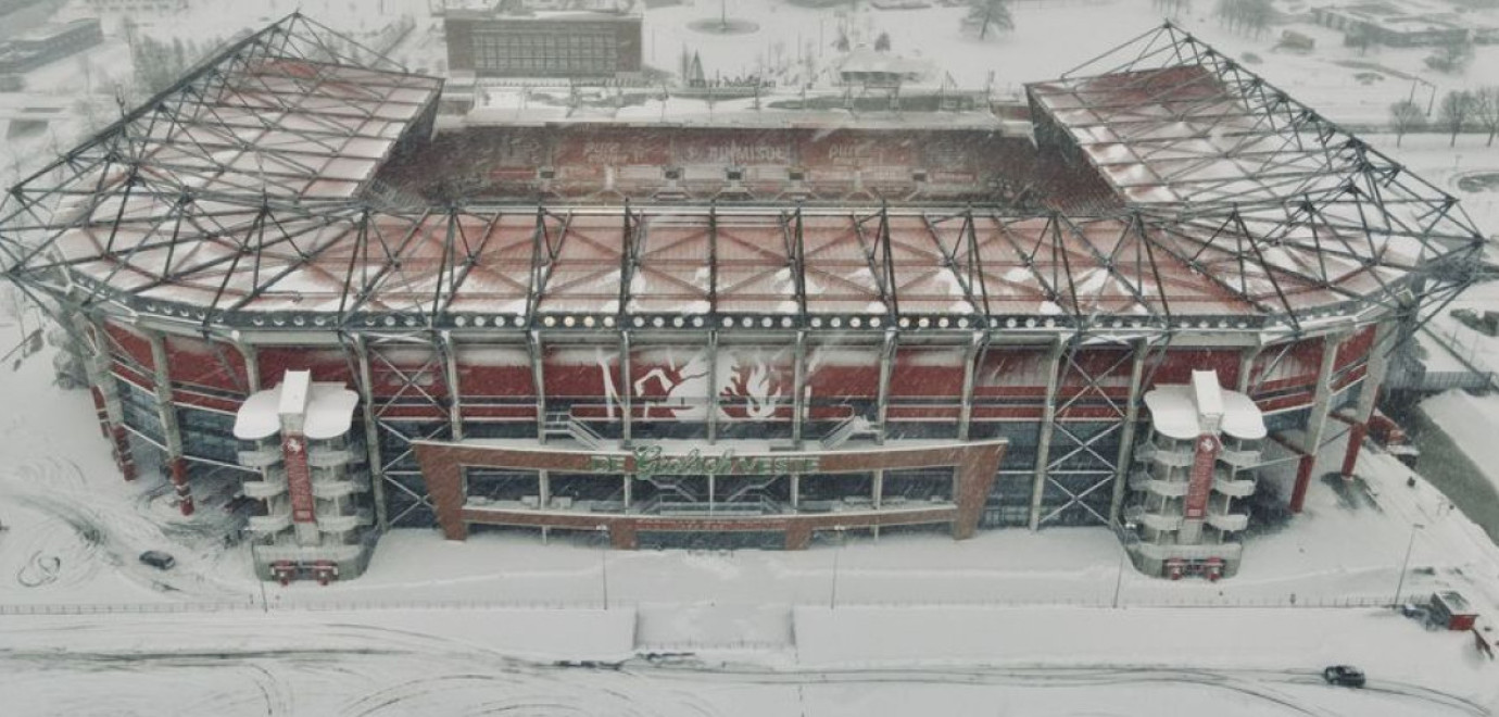 Onze Veste in de sneeuw