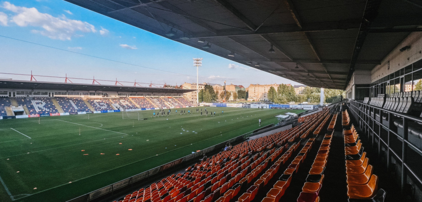 Selectie traint in Skonto stadion