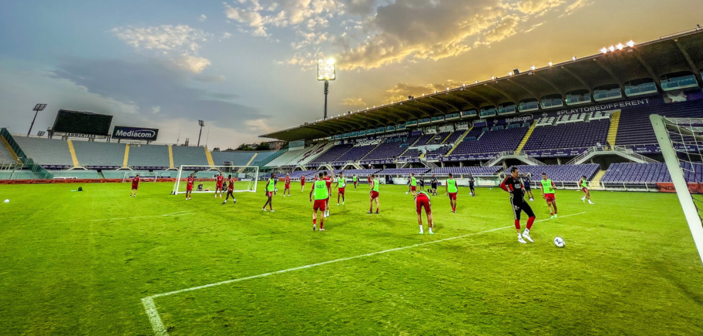 Training aan vooravond van Europees duel