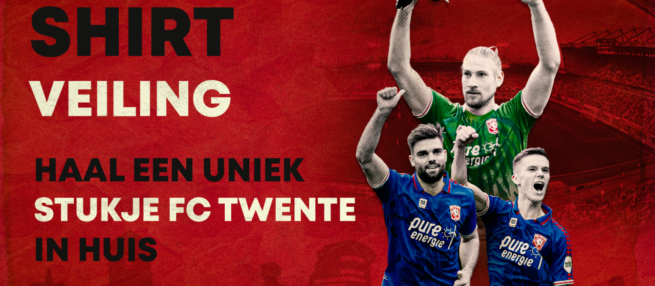 Uitshirts FC Twente worden geveild