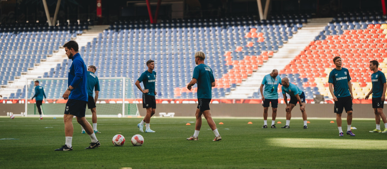 Afsluitende training in Red Bull Arena