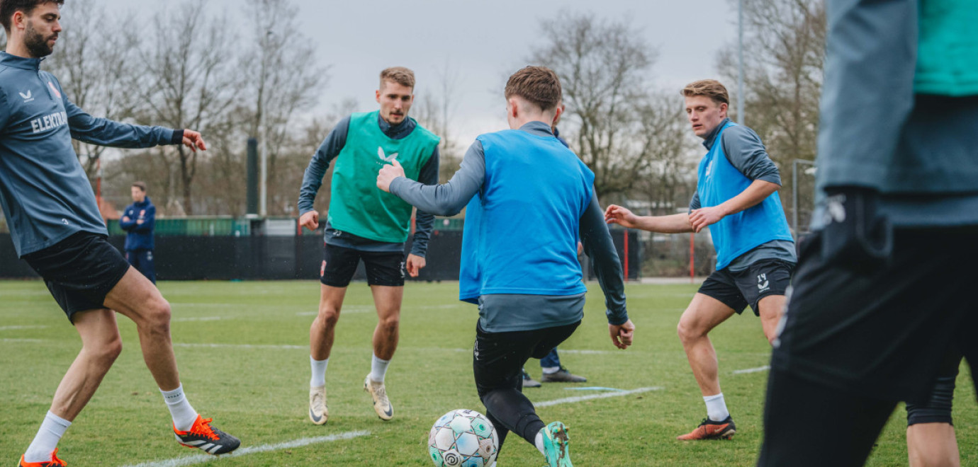 Training in aanloop naar uitduel met PSV