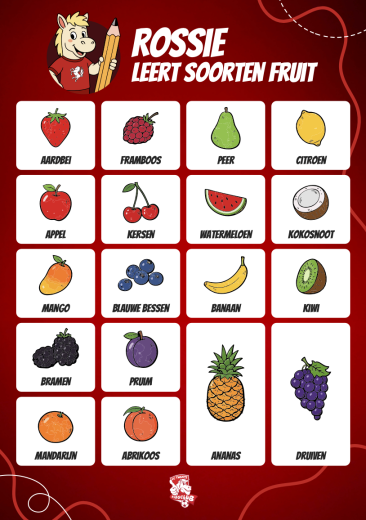 Leerplaat: Fruit