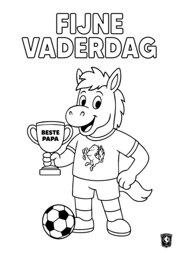 Kleurplaat Rossie Vaderdag