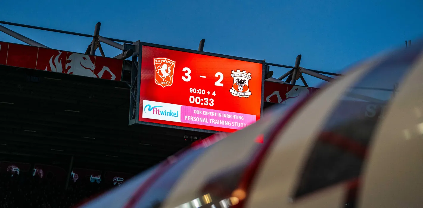 Videowalls met sponsor