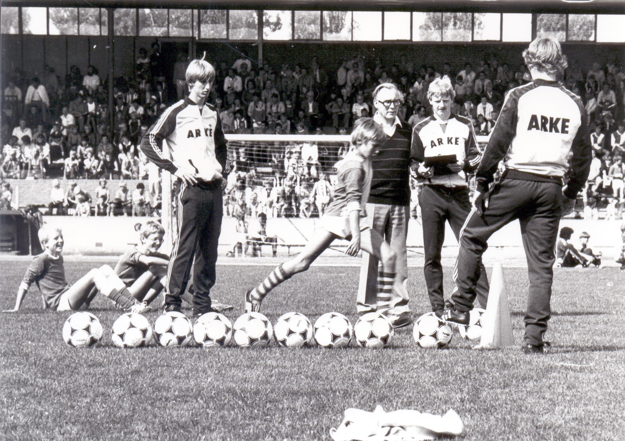 1e Open Dag FC Twente met van Benthem, Jan Wiegerink (VrKr.) Mentink en Birkedal